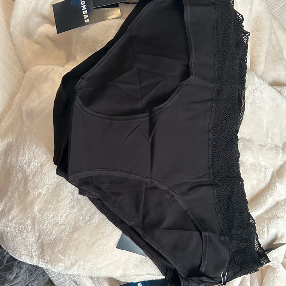 Bombas Black Lace Trim Panties - Picture 1 of 5